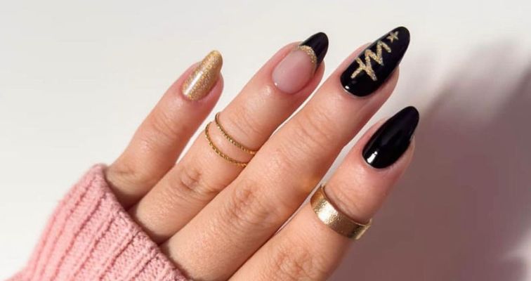 Black and Gold Nail Colors