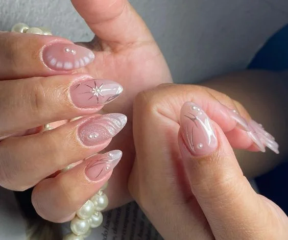 Clean Girl Aesthetics Almond Nails