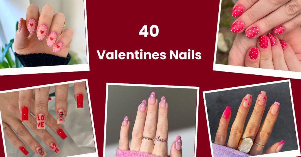 valentines nails